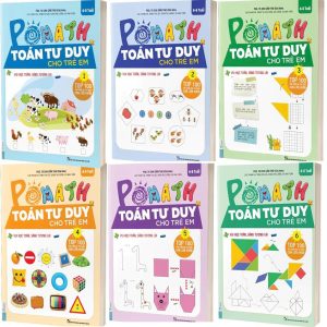 Combo Trọn Bộ 6 cuốn Sách PoMath (2025) - Toán Tư Duy Cho Trẻ Em 4-6 Tuổi (Bản Mới Nhất)